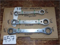 3 Double Ratcheting Wrenches
