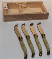 Laguiole French Stainless and Brass Knife Set