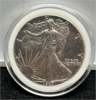1987 Silver Eagle BU In Capsule