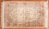 Fine silk Hereke rug, approx. 2.11 x 4.7