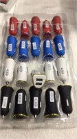 20 double outlet car chargers
