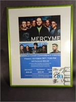 Signed Mercy Me Framed Poster
