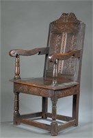 Charles II Wainscot chair.