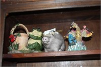 FROG - PIG AND DRAGON FIGURINES
