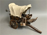 Miniature Wooden Covered Wagon