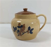 Vintage Pfalzgraff Folk Art Bean Crock Cookie Jar