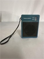 VINTAGE REALISTIC AM FM BLUE POCKET RADIO NO.