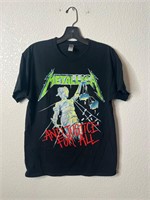 Y2K Metallica And Justice For All Tour Shirt