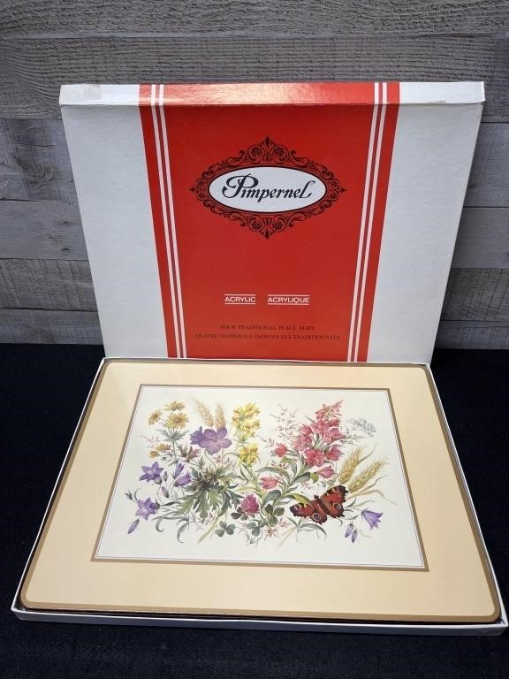 Vintage Pimpernel Place Mats In Box 15.5" Long