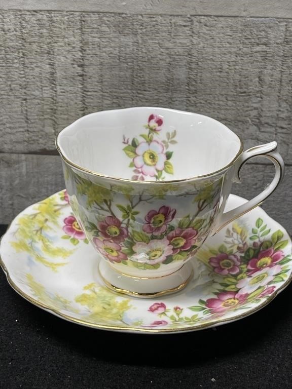 Royal Albert Wild Rose Cup & Saucer