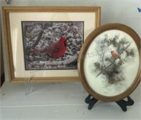 Pair of Framed Red Cardinals