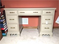 Painted Taupe Knee Hole Desk