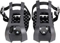 Venzo Fitness Exercise Spin Bike Toe Clips Cage