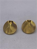 SIGNED MONET PIERCED EARRINGS