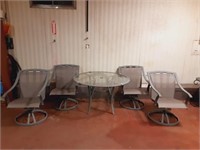 Patio Table and Chairs 47" Diameter and 29" tall