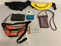 Assorted Fanny Packs, Purses & Wallets