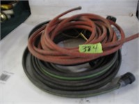 3 hoses Gas and water