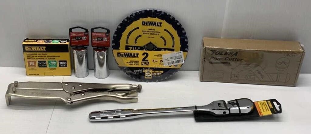 Lot of 7 DeWalt/Tolesa/More Assorted Tools - NEW