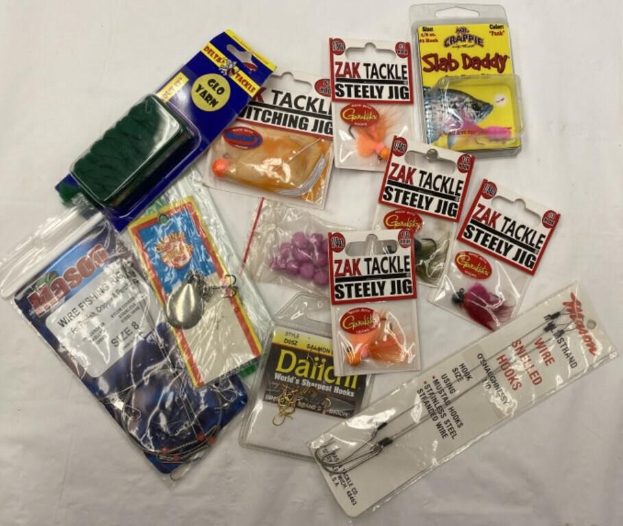 Fishing Supplies Including Jigs & Hooks