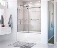MAAX Duel Clear Glass BathTub Door