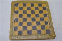 Folk Art Piainted Checker Board 10"x10"