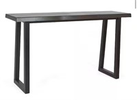 60” console wood table