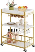 Gold Bar Cart  Mobile Serving  Standard-gold