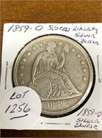 1859-O SEATED LIBERTY SILVER DOLLAR