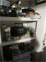 Utility lot and shelving unit