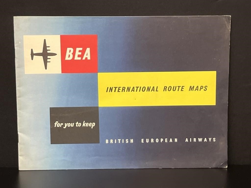 BEA International Route Maps British European