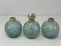 3 Fenton OIl Lamps