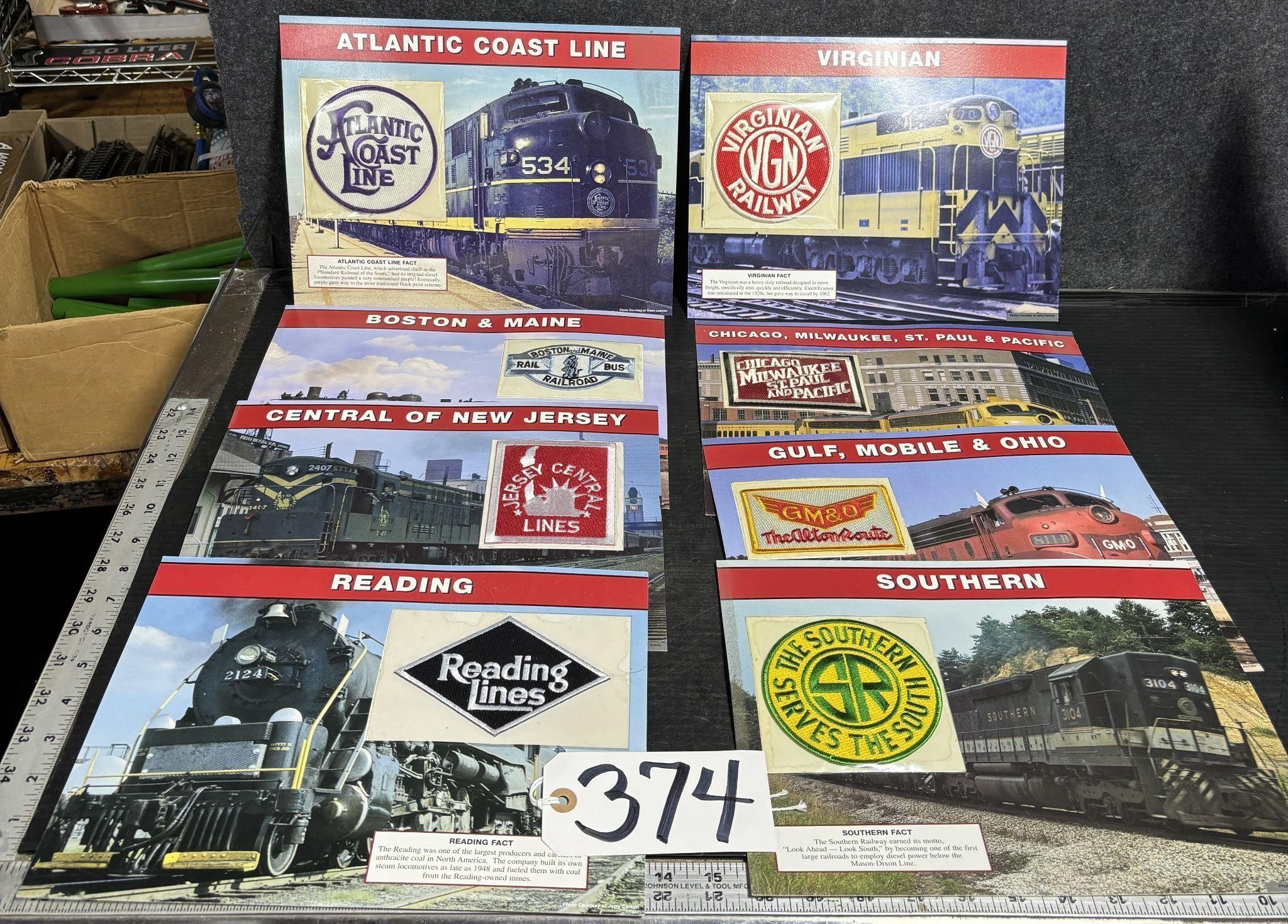 8 Railroad Patches