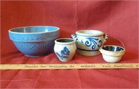 Assortment of stoneware bowls