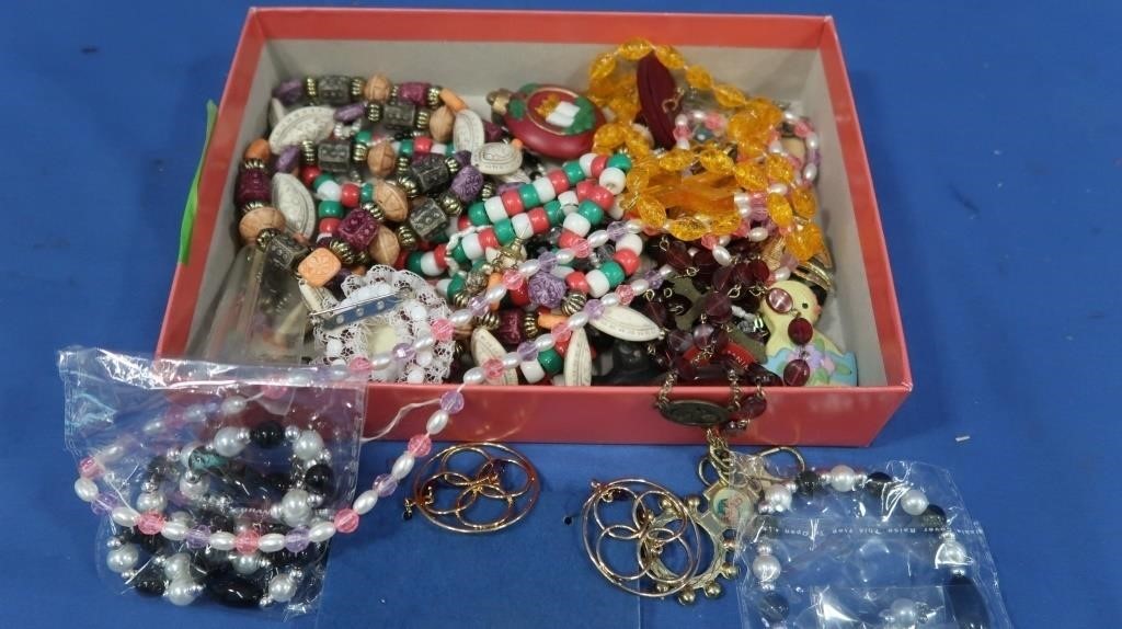 Costume Necklaces, Earrings & Pins