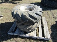 2-B.F. Goodrich 12.5L-15 Tires on 6 Hole Implement