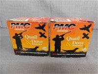 Ammunition: 20 ga. PMC quail and dove, 2.75", shot