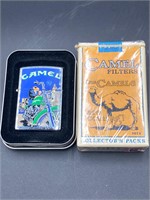 Vintage Camel Zippo & Cigarettes Set