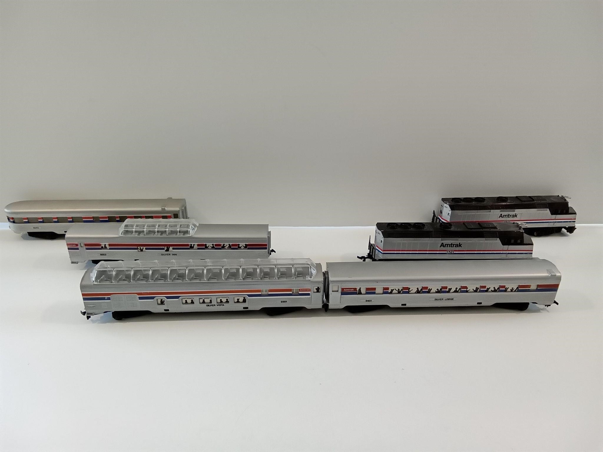 Amtrak Passenger Train with 2 Engines