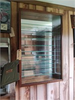 Wood glass show cabinet. Cabinet only