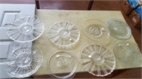Lot of Clear Glass Plates