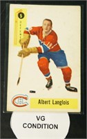 1958 Parkhurst #5 Albert Langlois Hockey Card