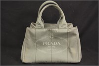 Prada Grey Canapa Tote Bag