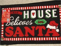 NEW SANTA CLAUS  RUG !!