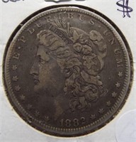 1882-O Morgan Silver Dollar.