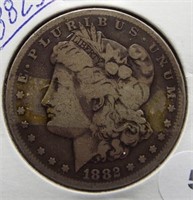 1882-S Morgan Silver Dollar.