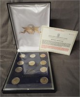 2007 State quarter collection with box. Features