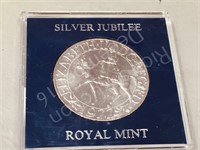 U.K- 1977  Crown, silver jubilee