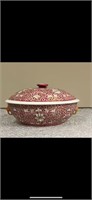 Chinese family rose  big bowl with lid king daynsm