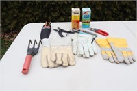 Work Gloves, Fiskars & Assorted Pruner's