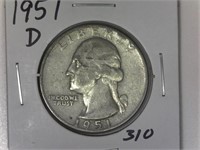 1951-D Washington Quarter